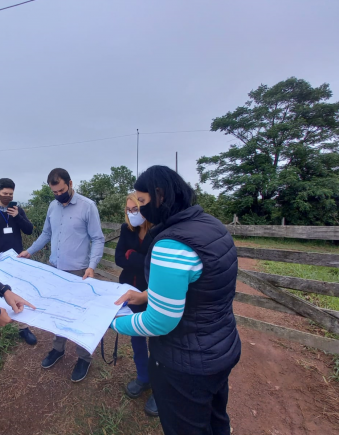 Visita ocorreu no bairro Sarandi de Porto Alegre