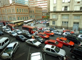 Trânsito no centro de Porto Alegre, Rs