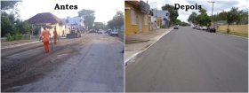 Antes e depois da Avenida Padre Claret