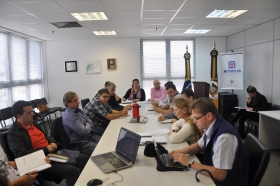 A reunião foi coordenada pelo Diretor da Metroplan, Rodrigo Lorenzoni, a Engenheira da fundação, Paula Pinto e o Arquiteto Jayme Keunecke.