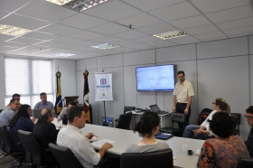 Presentes na Reunião: Representantes da Prefeitura de Cachoeirinha , APABG e DRH/SEMA.