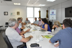 Durante reunião foi abordado o perfil de sondagem e simulação de cota.