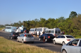 Blitz na divisa entre Porto Alegre e Cachoeirinha