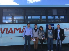 Visita ocorreu na sede da empresa Viamão